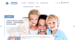 Desktop Screenshot of clinicadentalparisimadrid.com