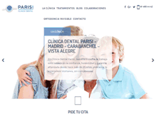 Tablet Screenshot of clinicadentalparisimadrid.com